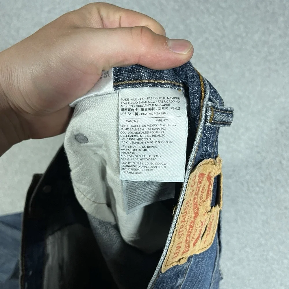 Levis Jeans Mens 36x32 (Fit 38x32) Blue 569 Loose Straight Denim Medium Cotton